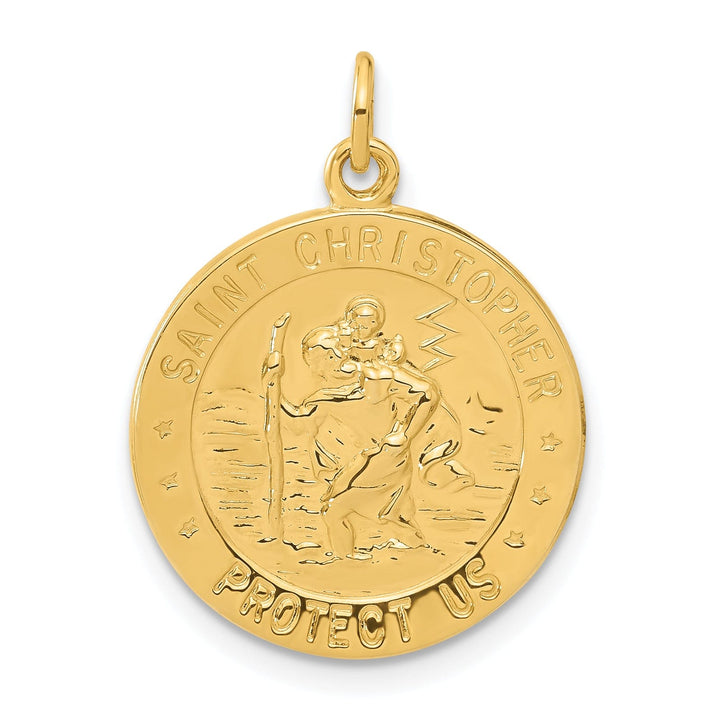 Lovely Rita's Medals 24k Gold-plated Silver St.Christopher Golf Medal