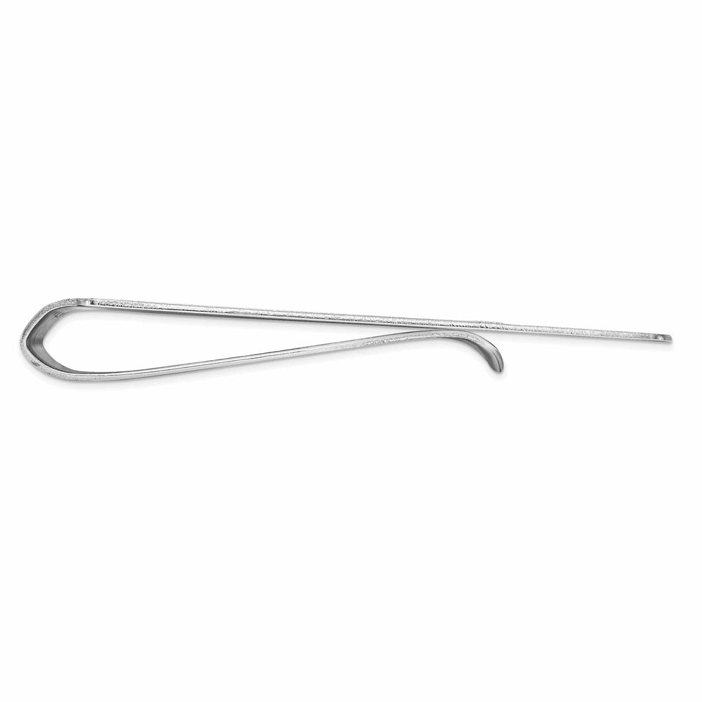 Lovely Rita's Money Clip 14k White Gold Solid Line Design Money Clip.