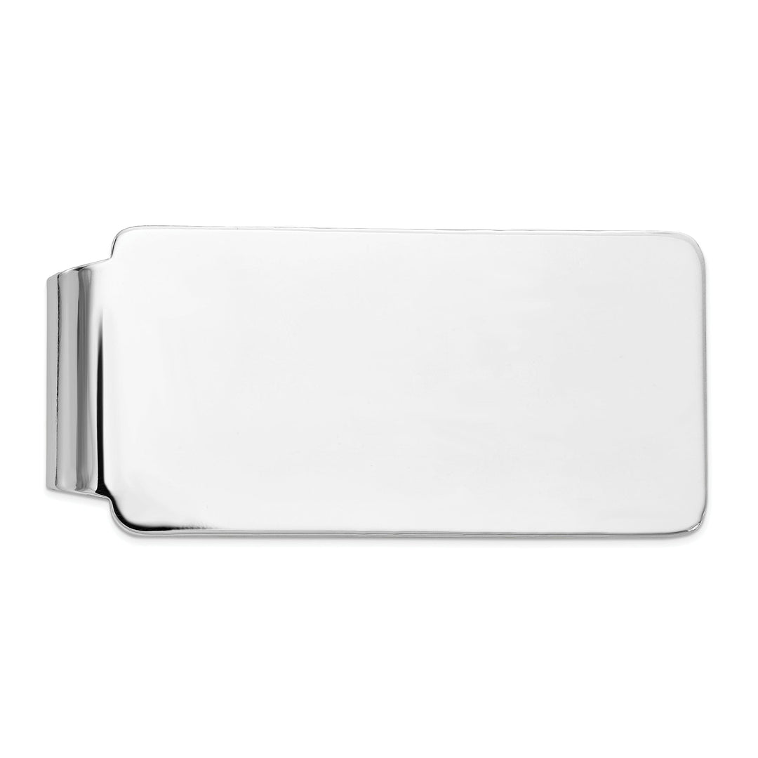Lovely Rita's Money Clip 14k White Gold Solid Smooth Flat Money Clip