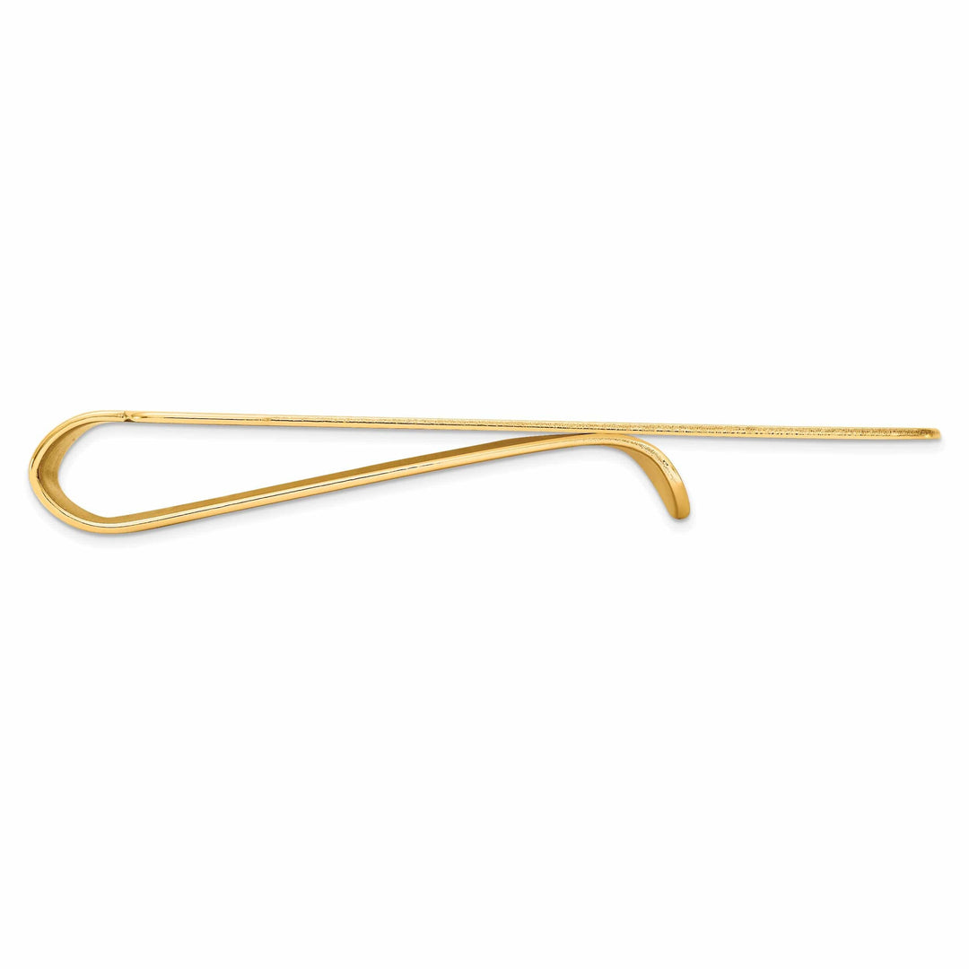 Lovely Rita's Money Clip 14k Yellow Gold Circle Line Design Money Clip