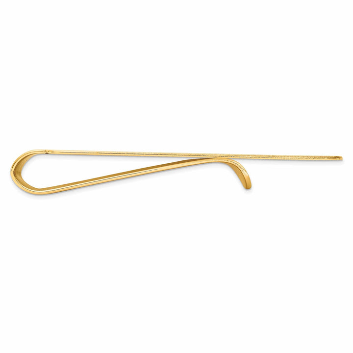 Lovely Rita's Money Clip 14k Yellow Gold Circle Line Design Money Clip