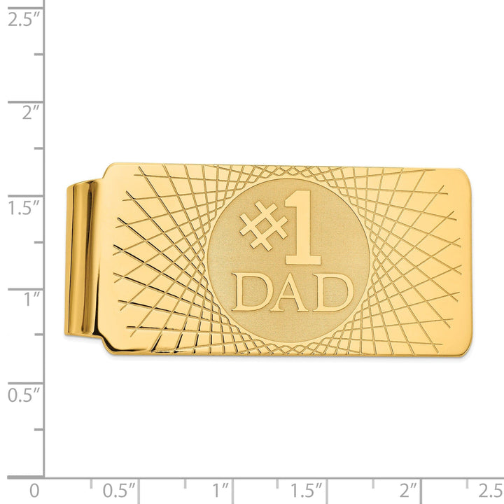 Lovely Rita's Money Clip 14k Yellow Gold Solid # 1 Dad Money Clip