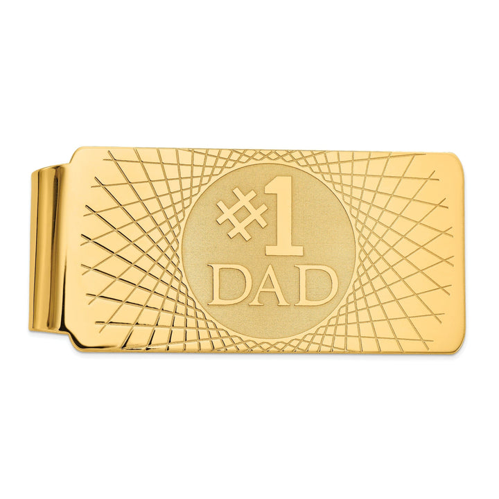Lovely Rita's Money Clip 14k Yellow Gold Solid # 1 Dad Money Clip