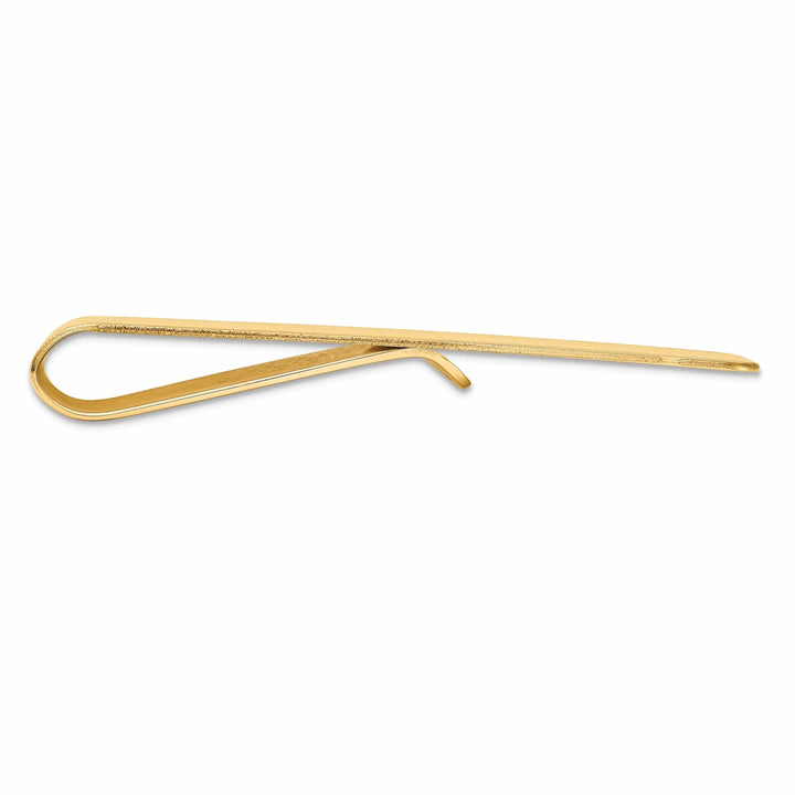 Lovely Rita's Money Clip 14k Yellow Gold Solid Line Design Money Clip.