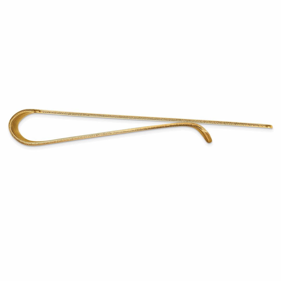 Lovely Rita's Money Clip 14k Yellow Gold Solid Line Design Money Clip.