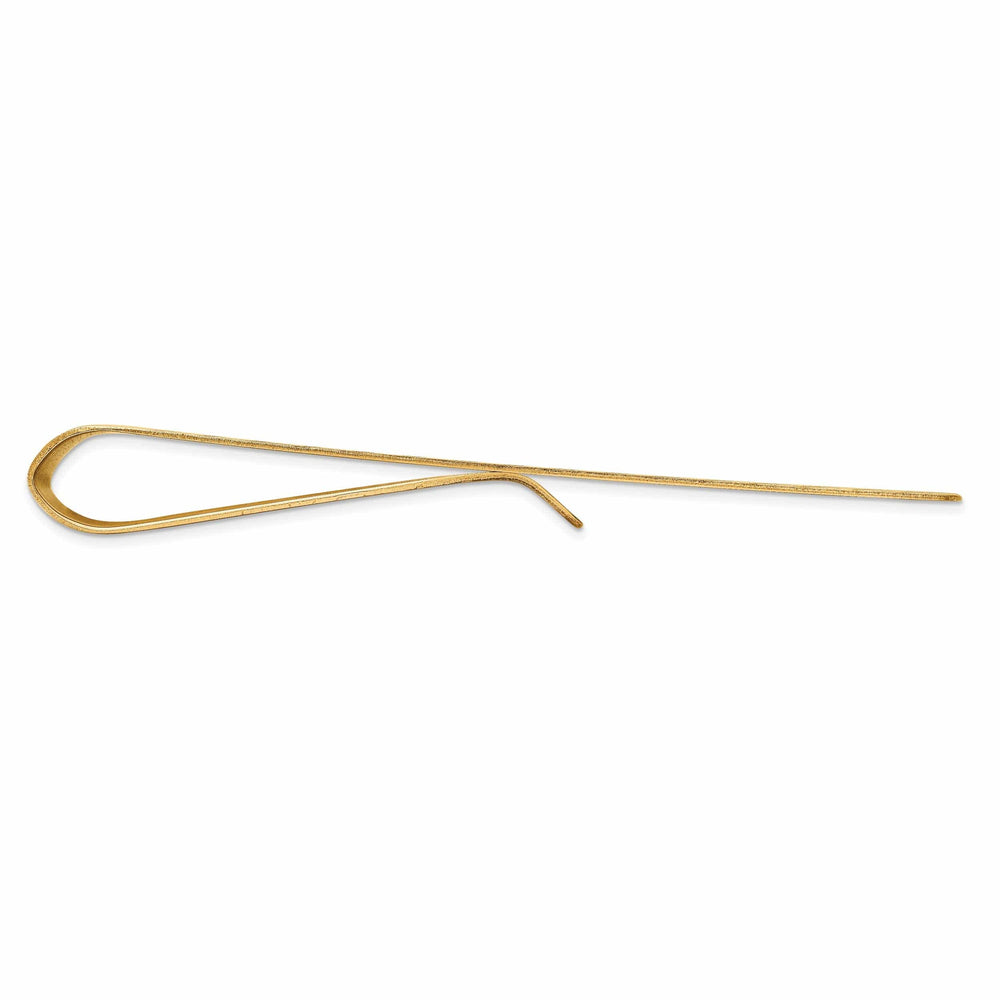 Lovely Rita's Money Clip 14k Yellow Gold Solid Line Design Money Clip.