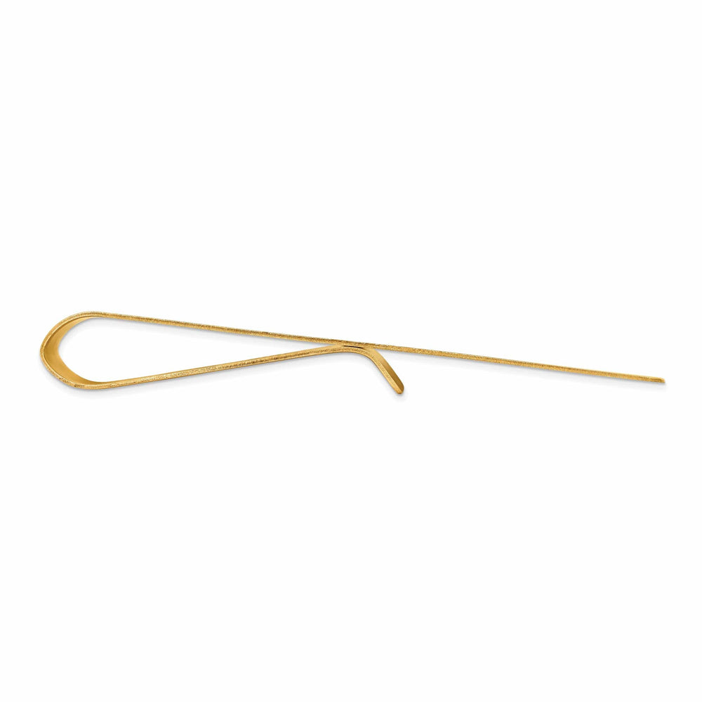 Lovely Rita's Money Clip 14k Yellow Gold Solid Line Design Money Clip.