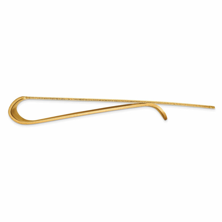 Lovely Rita's Money Clip 14k Yellow Gold Solid Line Design Money Clip.