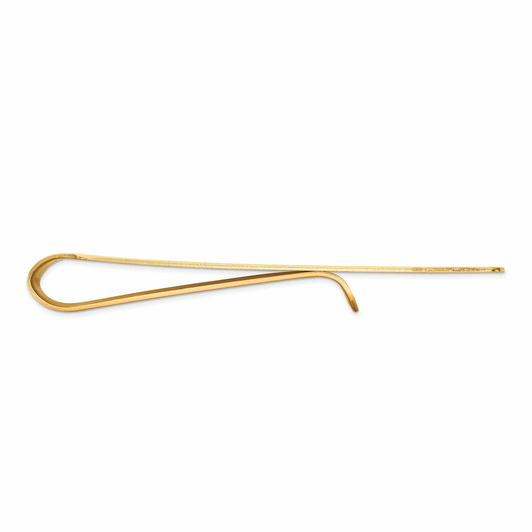 Lovely Rita's Money Clip 14k Yellow Gold Solid Line Design Money Clip.