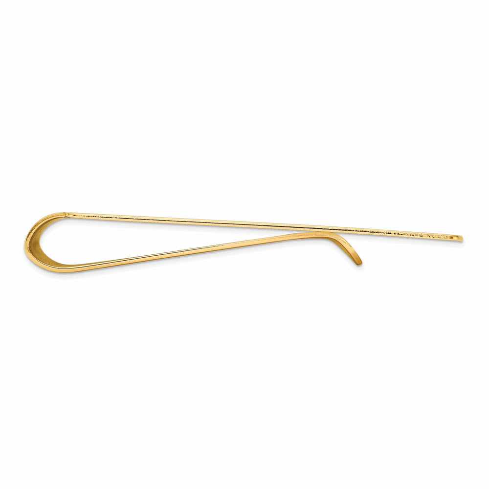 Lovely Rita's Money Clip 14k Yellow Gold Solid Line Design Money Clip