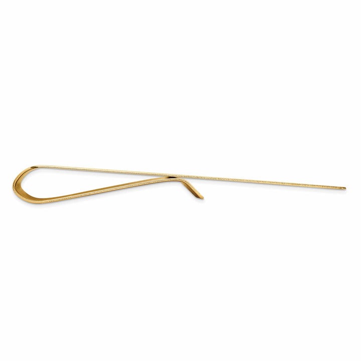 Lovely Rita's Money Clip 14k Yellow Gold Solid Line Design Money Clip