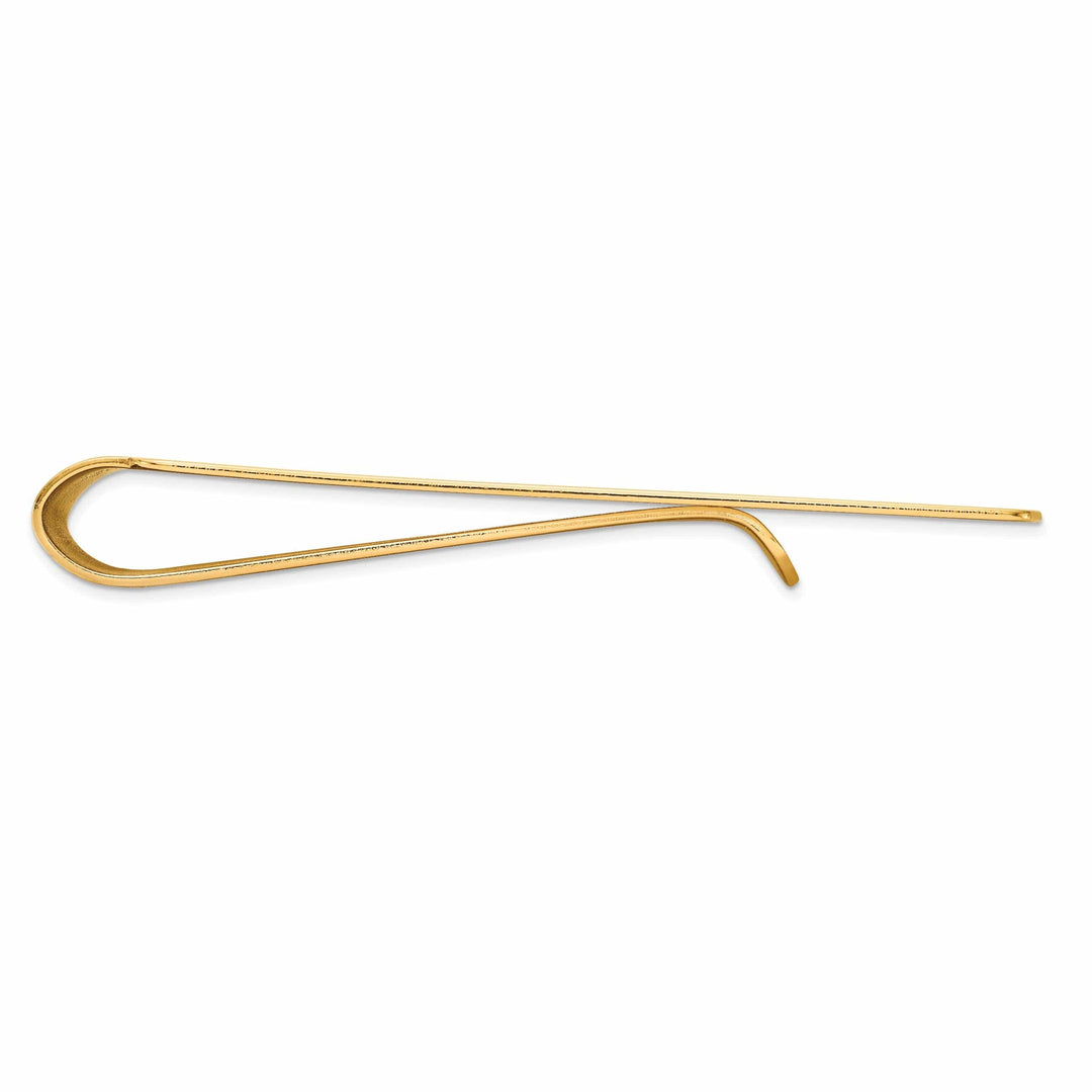 Lovely Rita's Money Clip 14k Yellow Gold Solid Smooth Flat Money Clip.