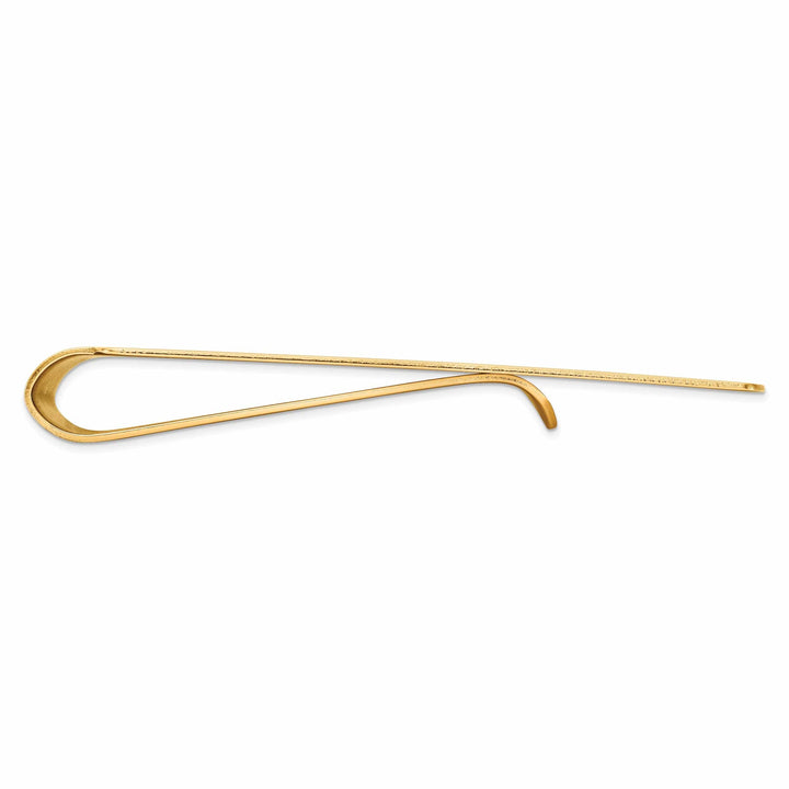 Lovely Rita's Money Clip 14k Yellow Gold Solid Smooth Flat Money Clip.