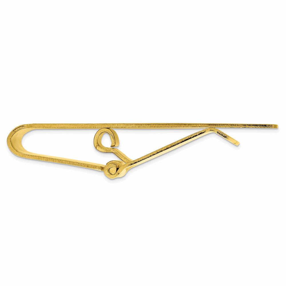 Jere Collection Money Clip Gold Plated Checkerboard Hinged Money Clip