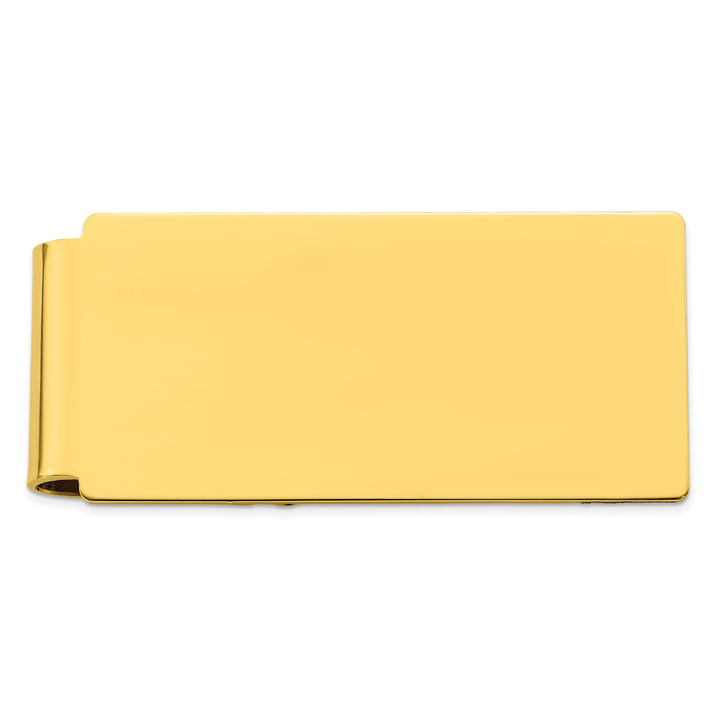 Jere Collection Money Clip Gold Plated Polished Hinged Money Clip