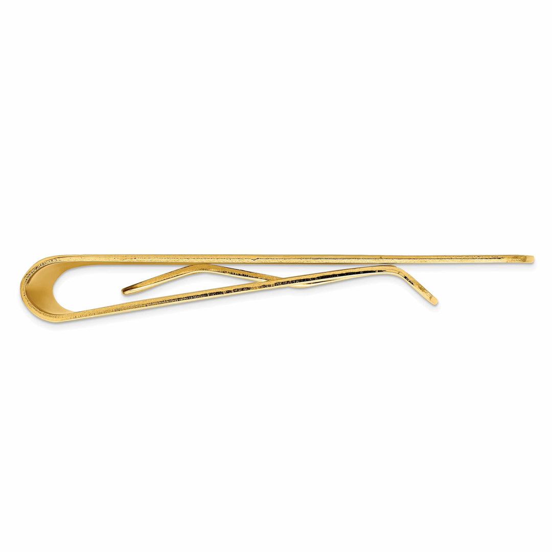 Jere Collection Money Clip Gold Plated Star Cut Diamond Money Clip