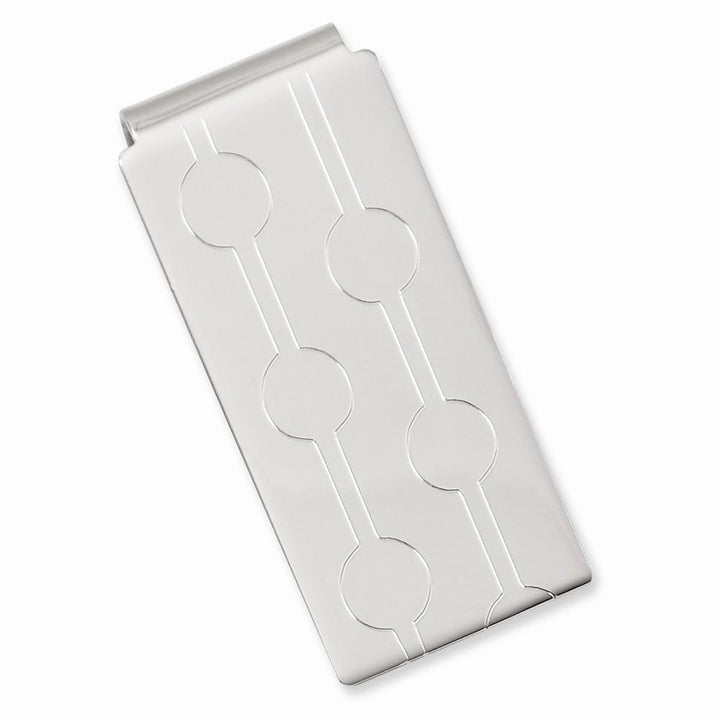 Kelly Waters Money Clip No Engraving Rhodium Plated Engravable Hinged Money Clip