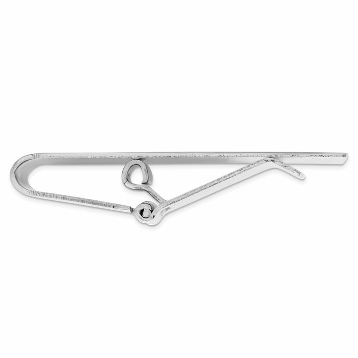 Kelly Waters Money Clip Rhodium Plated Angles Engravable Hinged Money Clip