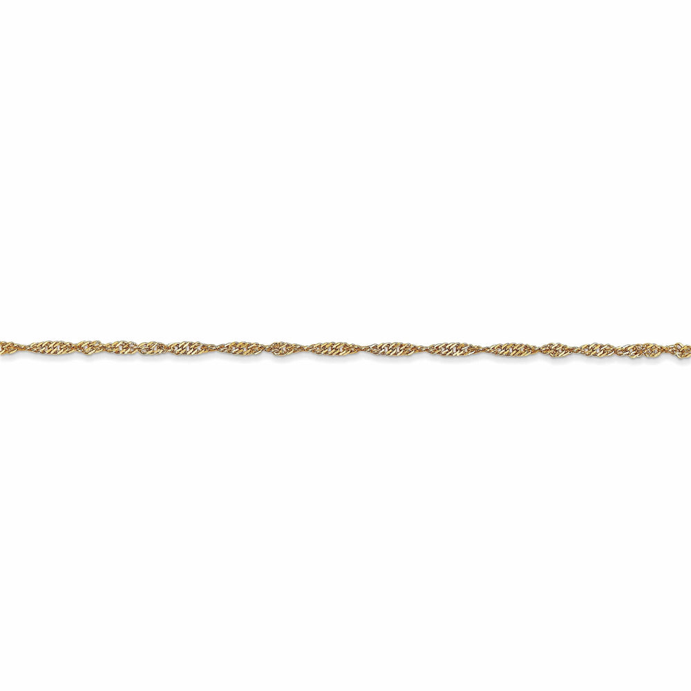 Lovely Rita's Necklaces 10k Yellow Gold 1.3 mm Singapore Chain Chain