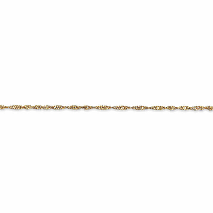 Lovely Rita's Necklaces 10k Yellow Gold 1.3 mm Singapore Chain Chain