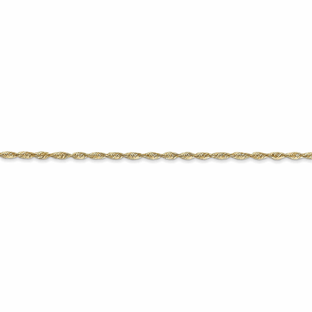 Lovely Rita's Necklaces 10k Yellow Gold 1.5m D.C Lightweight Rope Chain