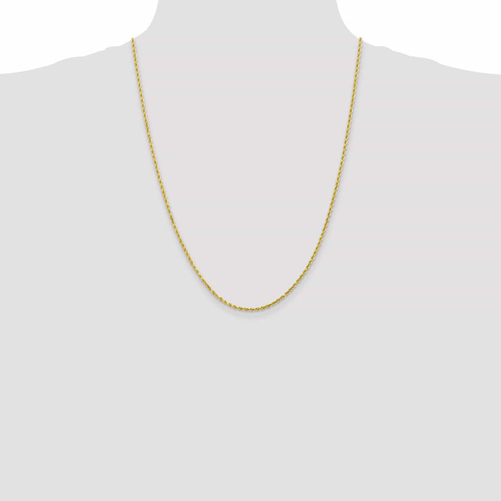 Lovely Rita's Necklaces 10k Yellow Gold 2.25mm D.C Rope Chain