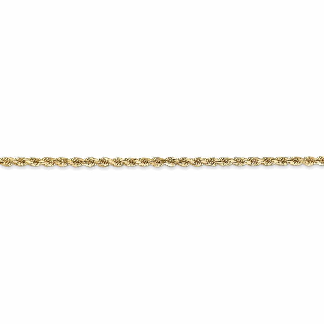 Lovely Rita's Necklaces 10k Yellow Gold 2.25mm D.C Rope Chain
