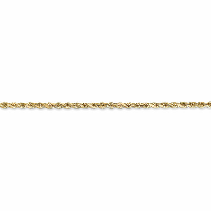 Lovely Rita's Necklaces 10k Yellow Gold 2.25mm D.C Rope Chain