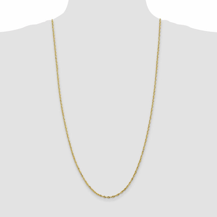 Lovely Rita's Necklaces 10k Yellow Gold 2.5m D.C Lightweight Rope Chain