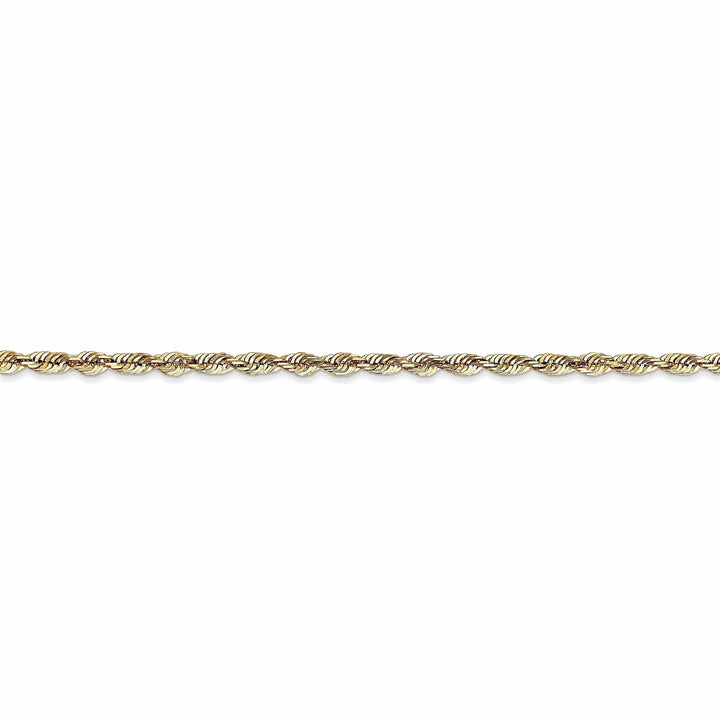 Lovely Rita's Necklaces 10k Yellow Gold 2.5m D.C Lightweight Rope Chain