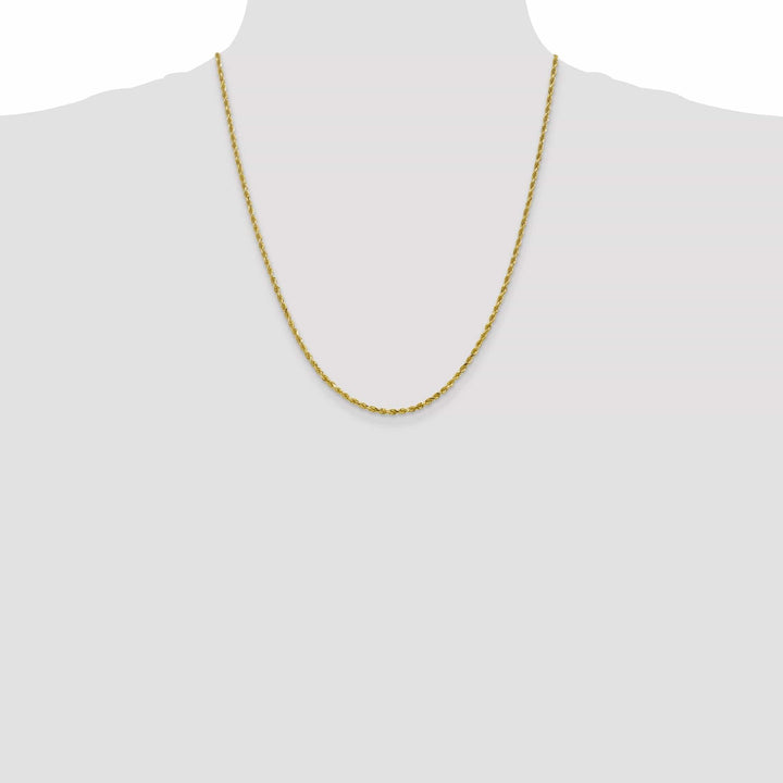 Lovely Rita's Necklaces 10k Yellow Gold 2.5mm D.C Rope Chain