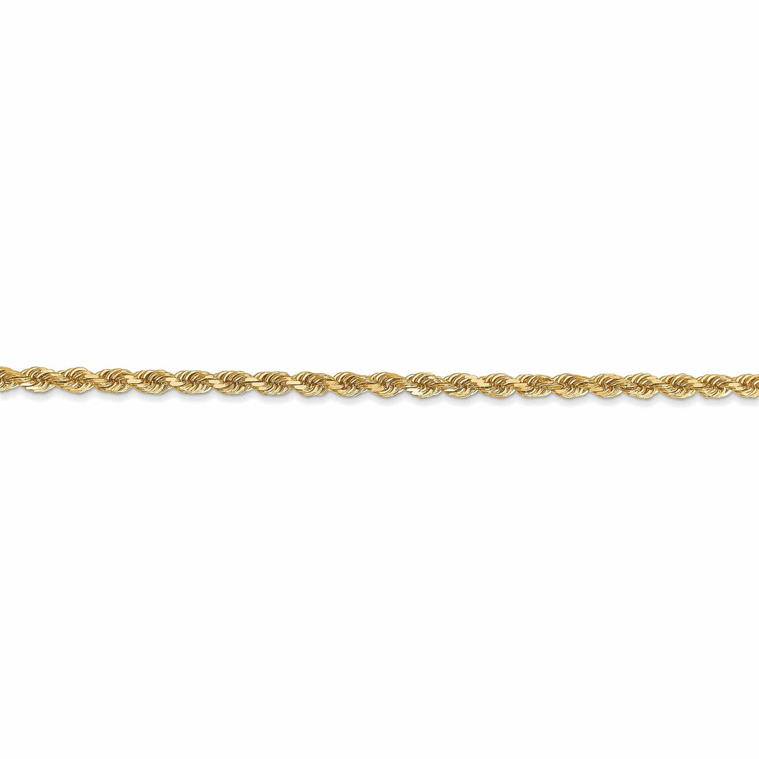 Lovely Rita's Necklaces 10k Yellow Gold 2.5mm D.C Rope Chain