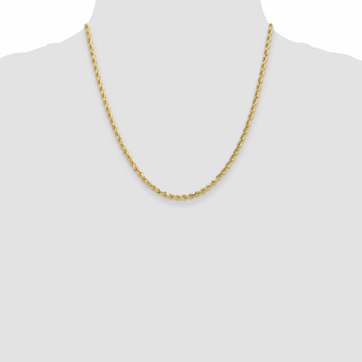Lovely Rita's Necklaces 10k Yellow Gold 3.00mm D.C Rope Chain