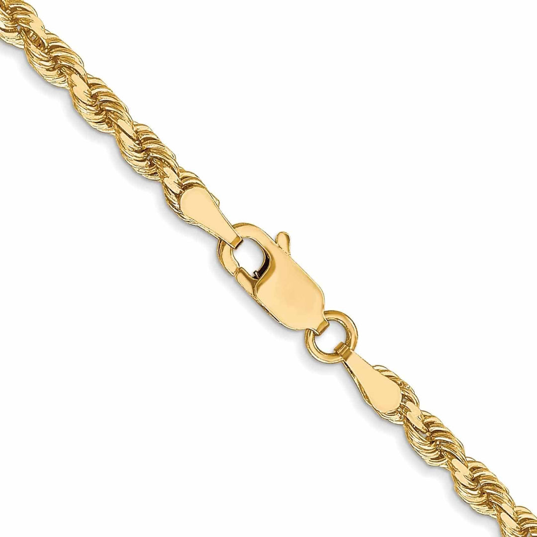 Lovely Rita's Necklaces 10k Yellow Gold 3.00mm D.C Rope Chain