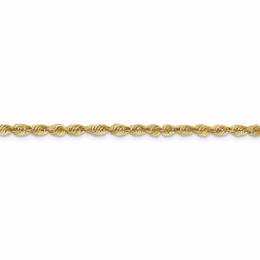 Lovely Rita's Necklaces 10k Yellow Gold 3.0m D.C Lightweight Rope Chain