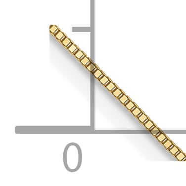 Lovely Rita's Necklaces 10k Yellow Gold .5 mm wide Baby Box Chain