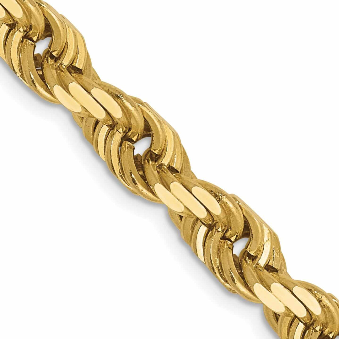 Lovely Rita's Necklaces 10k Yellow Gold 6.00mm D.C Rope Chain