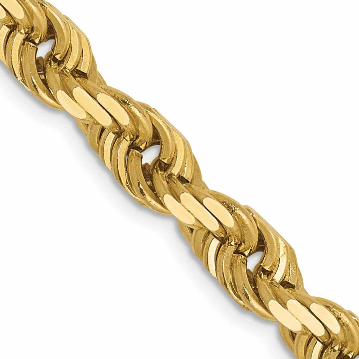 Lovely Rita's Necklaces 10k Yellow Gold 6.00mm D.C Rope Chain