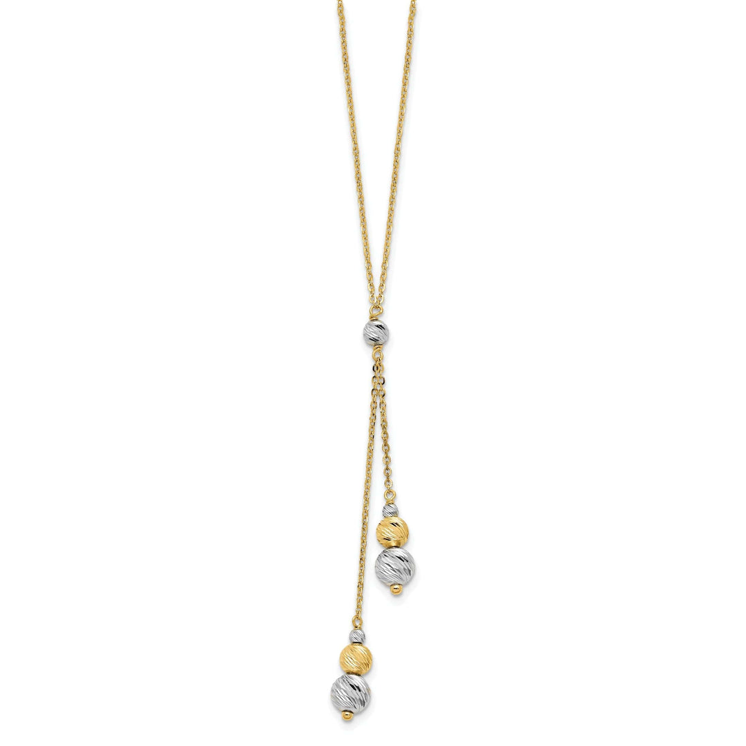 Lovely Rita's Necklaces 14k Two Tone Gold Polished Fancy Necklace