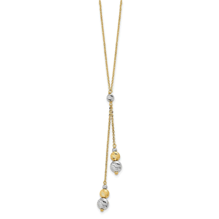 Lovely Rita's Necklaces 14k Two Tone Gold Polished Fancy Necklace