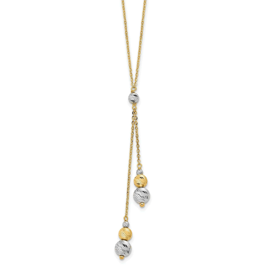 Lovely Rita's Necklaces 14k Two Tone Gold Polished Fancy Necklace