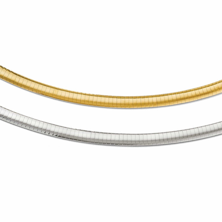 Leslie's Necklaces 14k Two-tone Supreme Reversible Omega Necklace