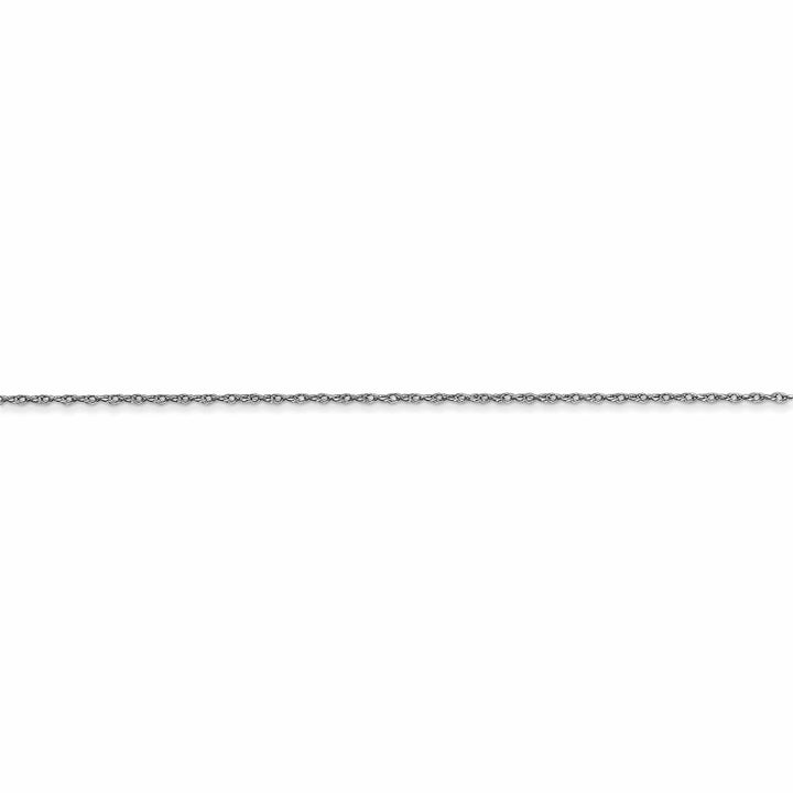 Lovely Rita's Necklaces 14K White Gold 0.50mm Carded Cable Rope Chain