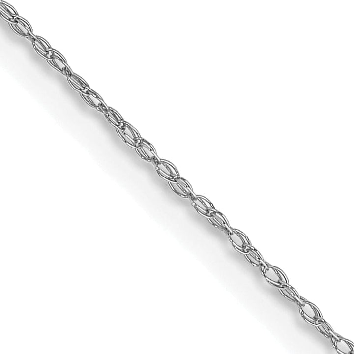 Lovely Rita's Necklaces 14K White Gold 0.50mm Carded Cable Rope Chain