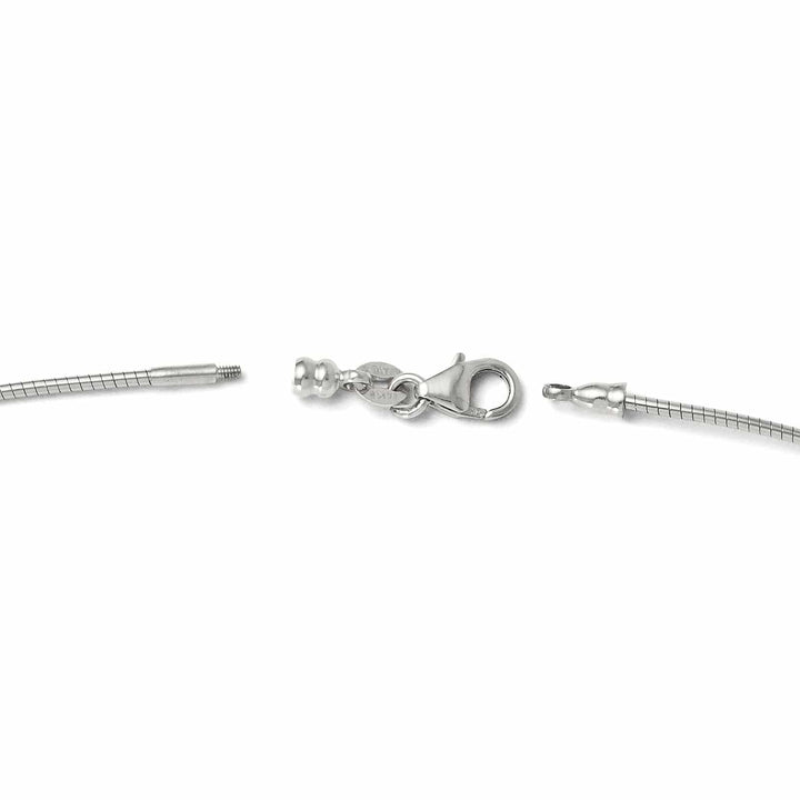 Leslie's Necklaces 14k White Gold 1.2mm Omega Necklace