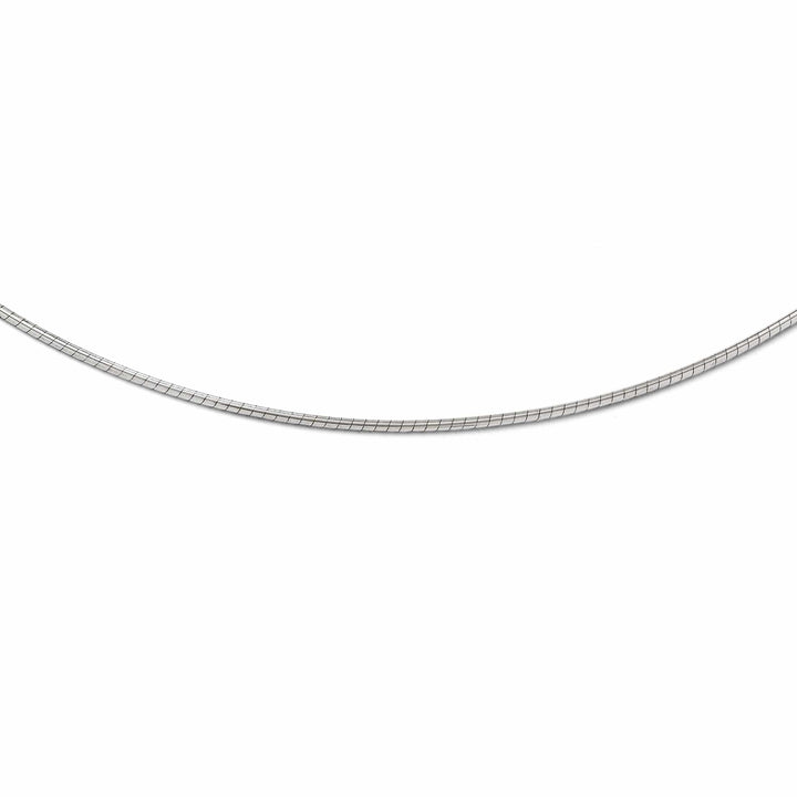 Leslie's Necklaces 14k White Gold 1.2mm Omega Necklace