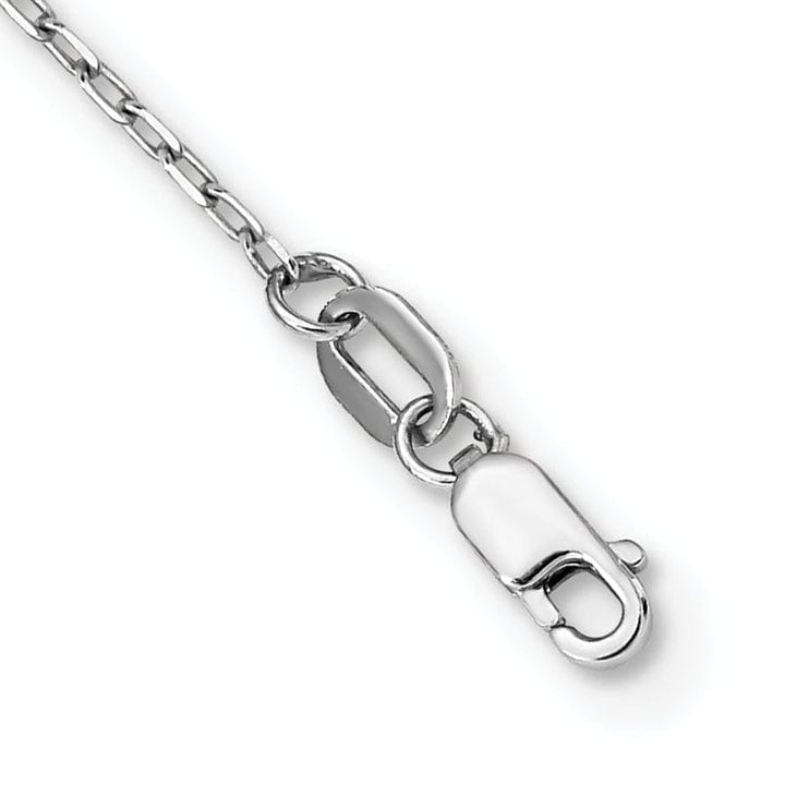 Lovely Rita's Necklaces 14k White Gold 24 inch Beaded Rosary Necklace