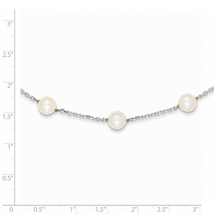 Lovely Rita's Necklaces 14k White Gold White Cultured Pearl Necklace