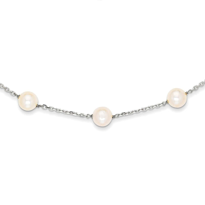 Lovely Rita's Necklaces 14k White Gold White Cultured Pearl Necklace