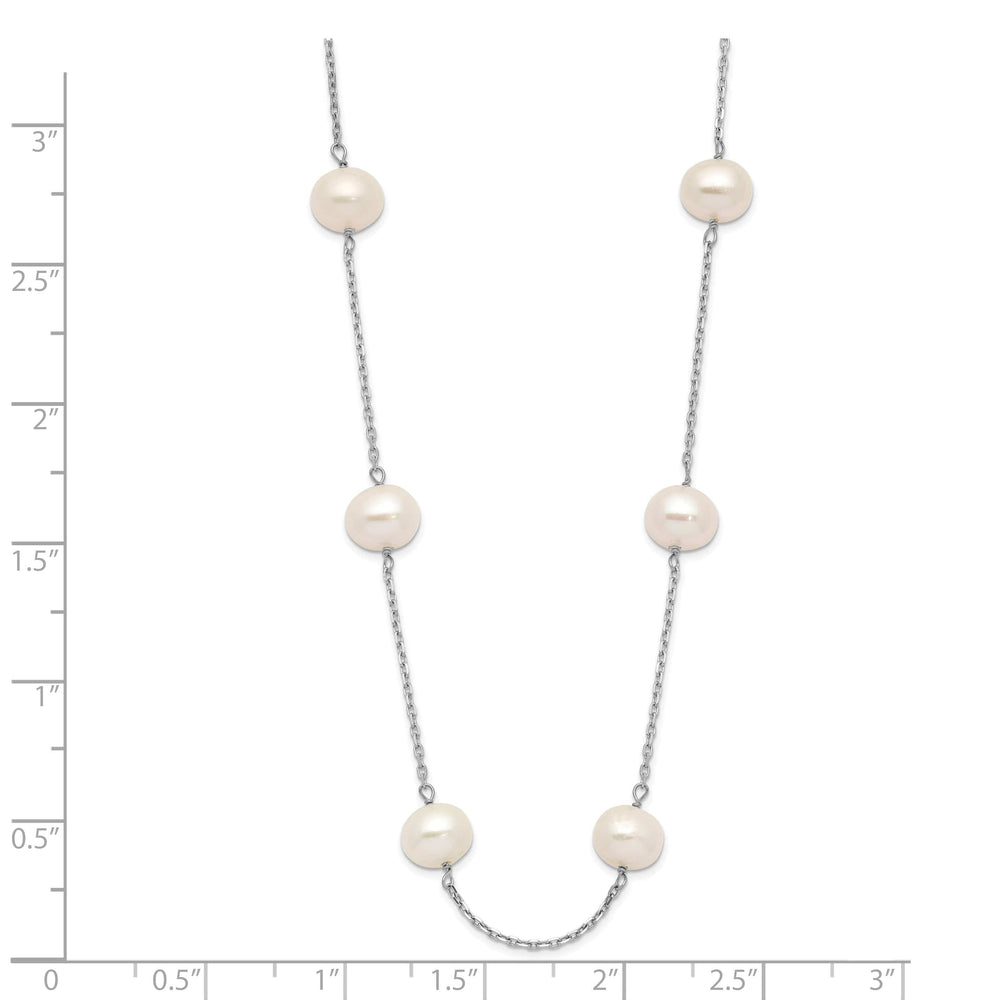 Lovely Rita's Necklaces 14k White Gold White Cultured Pearl Necklace